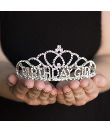 Ella Celebration Birthday Girl Party Accessories - Silver Tiara & Sash Set - Buy Online on GoSupps.com