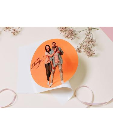 PREMIUM fondant cake topper with your own photo Edible cake image A sugar image for birthdays and much more Round 20 cm