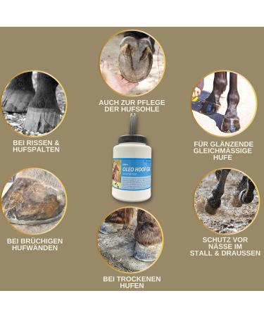 Emma Hoof Oil for Horses - 480ml with Brush | Ultimate Hoof Care & Growth | Huffett Hoof Balm & Ointment - Buy Online on GoSupps.com