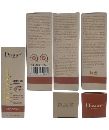 Buy Professional Hair Serum - Anti-Frizz & Color Protection - Nourish & Repair Damaged Hair (50ml) - Pure Natural Ingredients | International Shipping - Buy Online on GoSupps.com