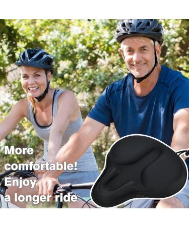 DAWAY C6 Large Exercise Bike Seat Cover - Foam & Gel Padded Cushion for Peloton & Cruiser Bikes - Buy Online on GoSupps.com