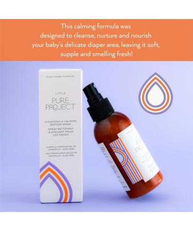 Little Pure Project Baby Bottom Spray - Soothing Diaper Rash Relief | Cleansing & Calming | Gentle Tea Tree & Chamomile | Wet Wipe Alternative - 5 fl. oz - Buy Online on GoSupps.com