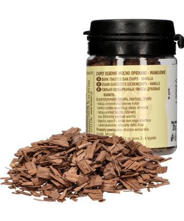 Browin 405040 Vanilla Oak Shavings - Heavily Roasted 20g | Fine Oak Sticks for Alcohol Flavoring | International Shipping - Buy Online on GoSupps.com