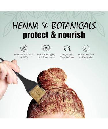 Light Mountain Bright Red Henna 4oz - Natural Hair Color & Dye for All Hair Types - Buy Online on GoSupps.com