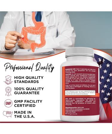 NEW AGE Digestive Enzymes for Gut Health - Probiotic Multi Enzymes with Prebiotics and Probiotics with Lipase for Women and Men for Digestive Health Daily Enzymes for Digestion - 120 Count 60 Count (Pack of 2) - Buy Online on GoSupps.com