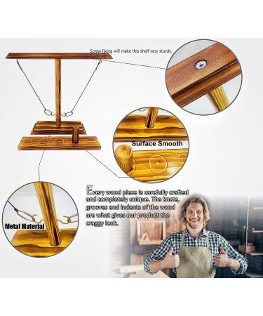 XShpot Hook and Ring Game with Shot Ladders Bundle - Handmade Wooden Interactive Game for Adults - Fun Indoor and Outdoor Game for Parties - Dark Wood - Buy Online on GoSupps.com