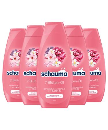 Schauma Schwarzkopf Schauma Repairing Shampoo 7 Flower Oil (400 ml) Smooth and Repair Shampoo for Dry & Exhausted Hair