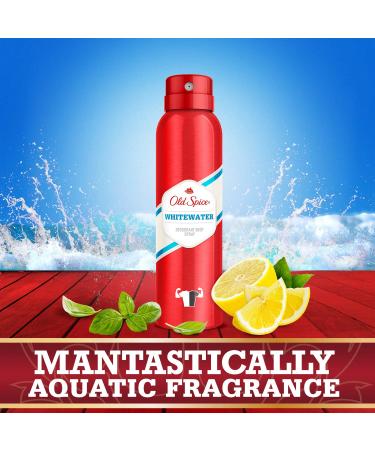 Old Spice Whitewater Deodorant Body Spray for Men 150ml - 6 Pack - Buy Online on GoSupps.com