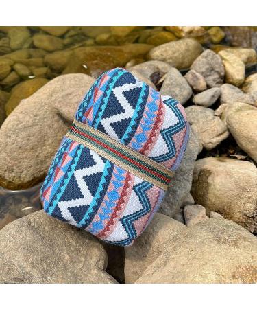 Memory Foam Travel Pillow for Lumbar Support - Portable Contour Pillow for Camping, Hiking, Airplanes & Car - Ethnic Style - Buy Online on GoSupps.com