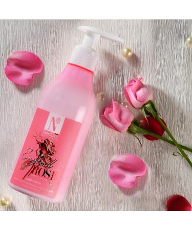 NutriGlow Natural's English Rose Body Milk For Intensive Nourishment Glow & Radiance Up-to 8 Hours Moisture Lock Repair Skin Damage Soothes Skin (5.07 Fl Oz 150 ml) - Buy Online on GoSupps.com