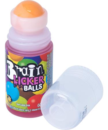 Freekee Brain Licker Balls - 12 Tongue Rollers with Sour Liquid Candy | Fruit Flavored Tray (12 x 80g) | International Shipping - Buy Online on GoSupps.com