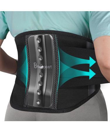 Back Brace for Lower Back Pain Relief Lumbar Support Belt with Double Tension Belt Breathable back support brace for Herniated Disc Sciatica Regular (Waist:37"-48") Upgrade Regular (Waist:37"-48")