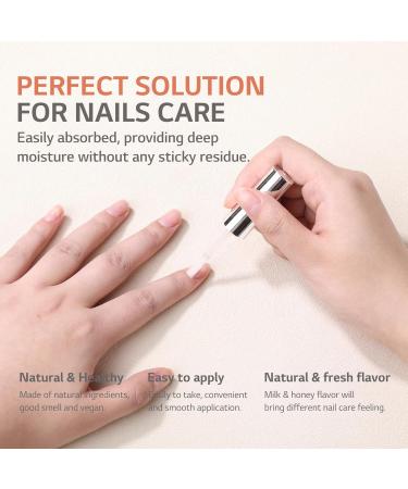 Aokitec Cuticle Oil Milk & Honey Flavor Cuticle Oil for Nail Growth and Strengthener with Vitamin E Repair Damaged Skin and Thin Nails Moisturizes Cuticle & Overnight Cuticle Softener 15ml - Buy Online on GoSupps.com