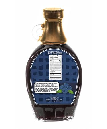 Green Jay Gourmet Sugar Free Blueberry Syrup - All-Natural Non-GMO Breakfast Syrup with Fresh Blueberries & Lemon Juice - 12 Ounces (Pack of 1) - Buy Online on GoSupps.com