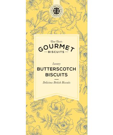 Bon Bon's Gourmet- Butterscotch Biscuits Made in Yorkshire Suitable for Vegetarians Great for Mothers Day Gifts Birthdays Thank You Hampers 150g Box Buttersoch