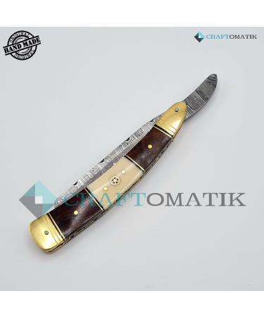 Razor Damascus Steel Men's Gift Set | High-Quality Handmade Barber Razor DBR39 - Perfect for Gifting - Buy Online on GoSupps.com