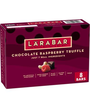 Larabar Chocolate Raspberry Truffle, Gluten Free Vegan Fruit Nut Bars, 8 ct