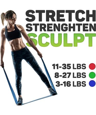 Premium 6ft Exercise Bands Set with Door Anchor for Fitness, Physical Therapy, Pilates & Stretching - Buy Online on GoSupps.com