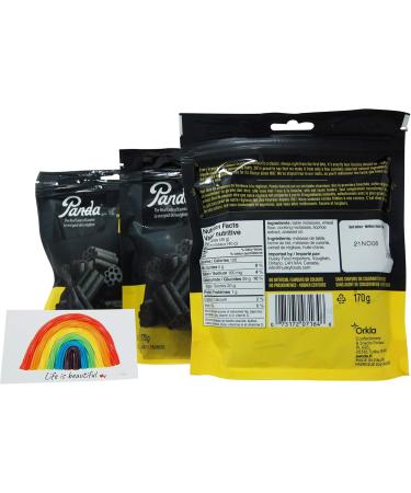 Panda All Natural Soft Black Licorice Candy Value Pack Bundle (3 Bags) - Buy Online on GoSupps.com