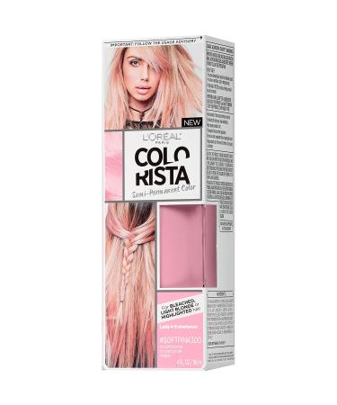 L'Oreal Paris Colorista Soft Pink Semi-Permanent Hair Color for Light Bleached Blondes - Buy Online on GoSupps.com