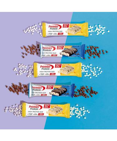 Premier Protein - High Protein Bar 50%+Crispy - Peach - 16x40g - faible en sucres pauvre en glucides sans huile de palme Peach 16 x 40g - Buy Online on GoSupps.com