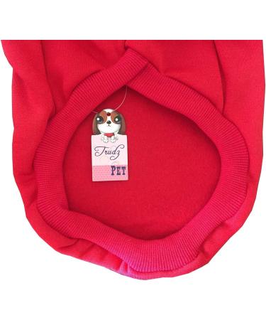 Premium Dog Hoodie - Warm Fleece Sweatshirt for Small Medium & Large Dogs - Red Love Me Sweatshirt - Buy Online on GoSupps.com