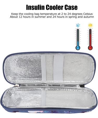Insulin Cooler Travel Case - Waterproof Diabetic Supply Carrying Case with Excellent Protection and Good Capacity for Travel (Begonia Flower) - Buy Online on GoSupps.com