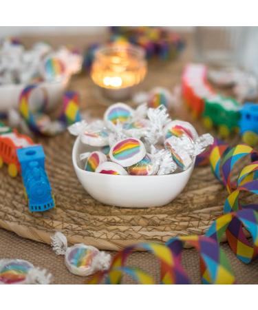  Kywi Rainbow candies for birthdays parties weddings 500g Hand-rolled rainbow-patterned Rocks candies Table decoration party favors - Buy Online on GoSupps.com