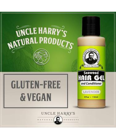 Uncle Harry's Lavender Seaweed Hair Gel & Conditioner | 2-in-1 Natural Moisturizer for Dry Damaged Hair | 100% Pure Hair Care for Women & Men - Shop Now - Buy Online on GoSupps.com