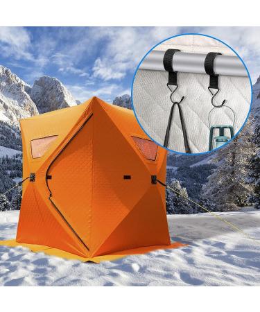 12Pcs Heavy Duty Ice Fishing Shelter Coat Hooks - Accessory Hangers for Tent, Camping, Hunting Blinds - Hanging Storage for Fishing & Hunting Gear - Buy Online on GoSupps.com