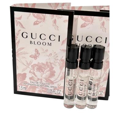 Gucci Bloom Sample Perfume Women EDT Spray 1.5 ml / 0.05 oz - set of 3 - Buy Online on GoSupps.com