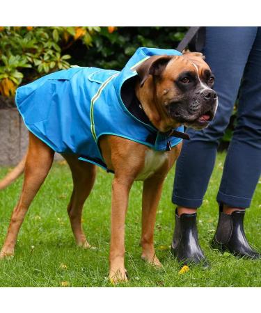 Bella & Balu Waterproof Dog Coat with Hood & Reflectors - XS Gray | Safe & Dry Walks for Your Dog - Buy Online on GoSupps.com