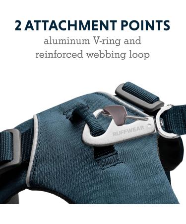 RUFFWEAR Front Range Reflective No Pull Dog Harness - Blue Moon X-Small | International Shipping Available - Buy Online on GoSupps.com