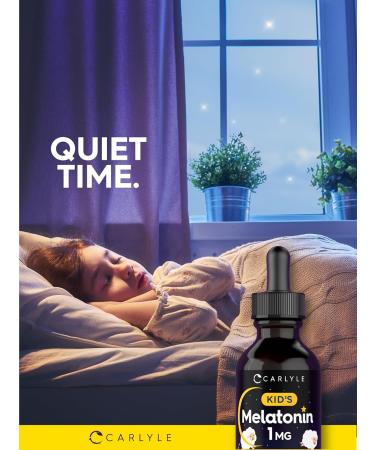 Carlyle Kids Melatonin Liquid | 1 fl oz | Two Pack | Fruit Flavor | Drug Free Childrens Supplement - Buy Online on GoSupps.com