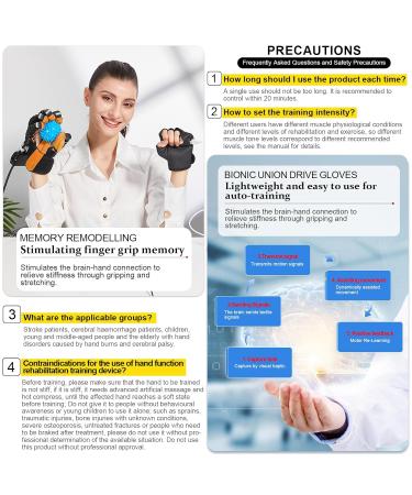 Rehabilitation Robot Gloves Hand Exerciser Self Training Finger Rehabilitation Device Functional Hand Stroke Recovery Equipment for Hand Dysfunction Patients(A:Left Hand B:Right Hand) - Buy Online on GoSupps.com
