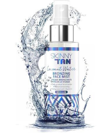 Skinny Tan Coconut Water Tanning Face Mist - Streak-Free Vegan Self Tan - Medium 100ml - Buy Online on GoSupps.com