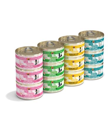 Weruva Cats in The Kitchen, Cat Food Kitchen Cuties Variety Pack 3.2 Ounce (Pack of 12)