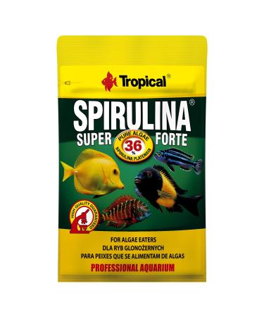 TROPICAL Super SPIRULINA Forte 36% 12g - for Fish with Very Demanding Nutritional Needs, Flakes