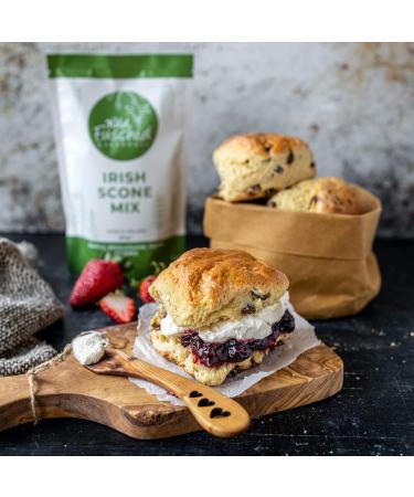 Wild Fuschia Bakehouse Irish Scone Mix - Easy-To-Make Fluffy and Crispy Scones Fresh From the Oven - Sweet or Savoury and Perfect For Tea Time - Scone Mixture Makes 6-8 Scones - Buy Online on GoSupps.com