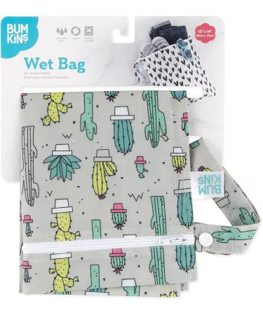 Bumkins Zippered Wet Bag Cacti - Waterproof and Reusable | Buy Online - Buy Online on GoSupps.com