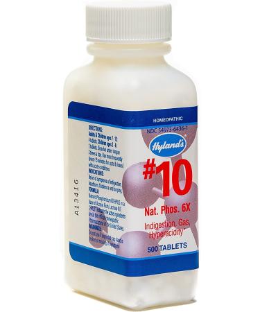 Hyland's Natrum Phosphoricum 6X Tablets - Natural Relief for Joint Pain, Gas & Indigestion | 500 Count - Buy Online on GoSupps.com