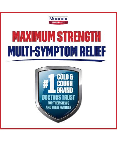 Mucinex Sinus-Max Max Strength Severe Congestion & Pain Liquid Gels 16ct - Fast Relief Formula - Buy Online on GoSupps.com