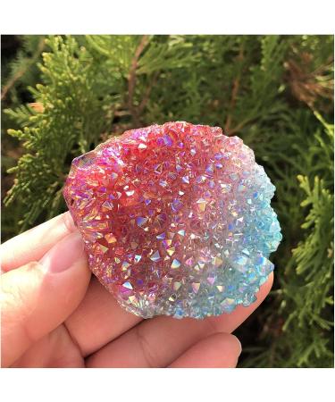 Natural Aura Red and Blue Stone Flower Electroplated Crystal Cluster forDecoration ZJGIDTEM 80-90g - Buy Online on GoSupps.com