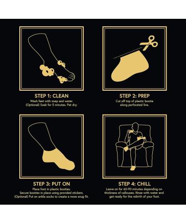 (Pack of 2) Phoenix Foot Peel for Men - Extra Large - Exfoliating Dry Feet Treatment - Buy Online on GoSupps.com