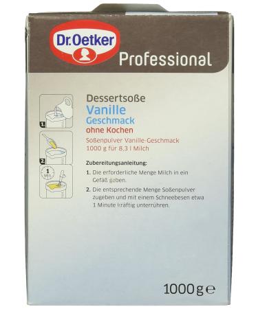 Dr. Oetker Professional Vanilla Dessert Sauce Powder - No Cooking 1kg Pack | International Shipping - Buy Online on GoSupps.com