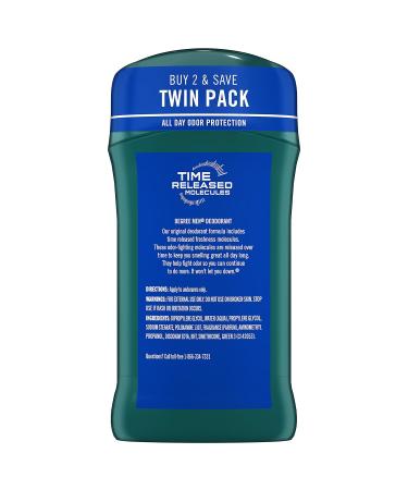 Degree Men Extra Fresh Deodorant Arctic Edge Twin Pack 3 oz - Antiperspirant Deodorant - Buy Online on GoSupps.com