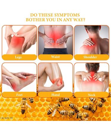DUBOONAIO Bee Venom Joint Muscle Bone Cream High Strength Fast Acting Help for Back Neck Hand Feet Knee Muscle Shoulder Wrist Elbow Hip Nerve Ankle Foot Discomfort - Buy Online on GoSupps.com