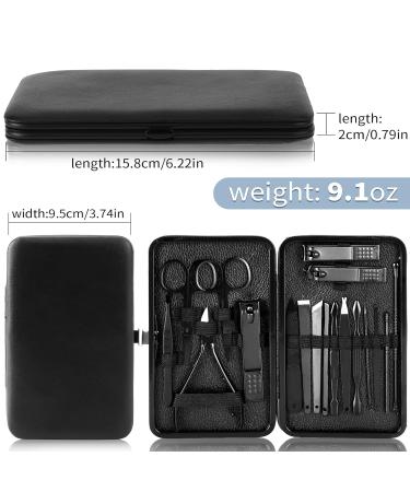 Professional 18-Piece Manicure Pedicure Set - Stainless Steel Nail Care Kit for Home & Travel - Perfect for Men & Women - Buy Online on GoSupps.com