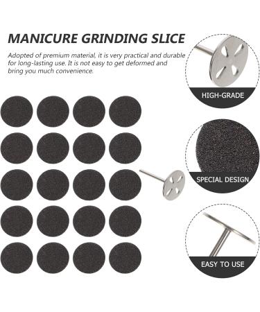 Lurrose Nail Polishing Leaves Set - Metal Replacement Grinding Pads & Sandpaper for Nails - Colorful Footfish Waffle Discs 2x2 cm - Buy Online on GoSupps.com