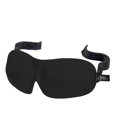 Bucky 40 Blinks No Pressure Solid Eye Mask for Sleep & Travel, Black, One Size